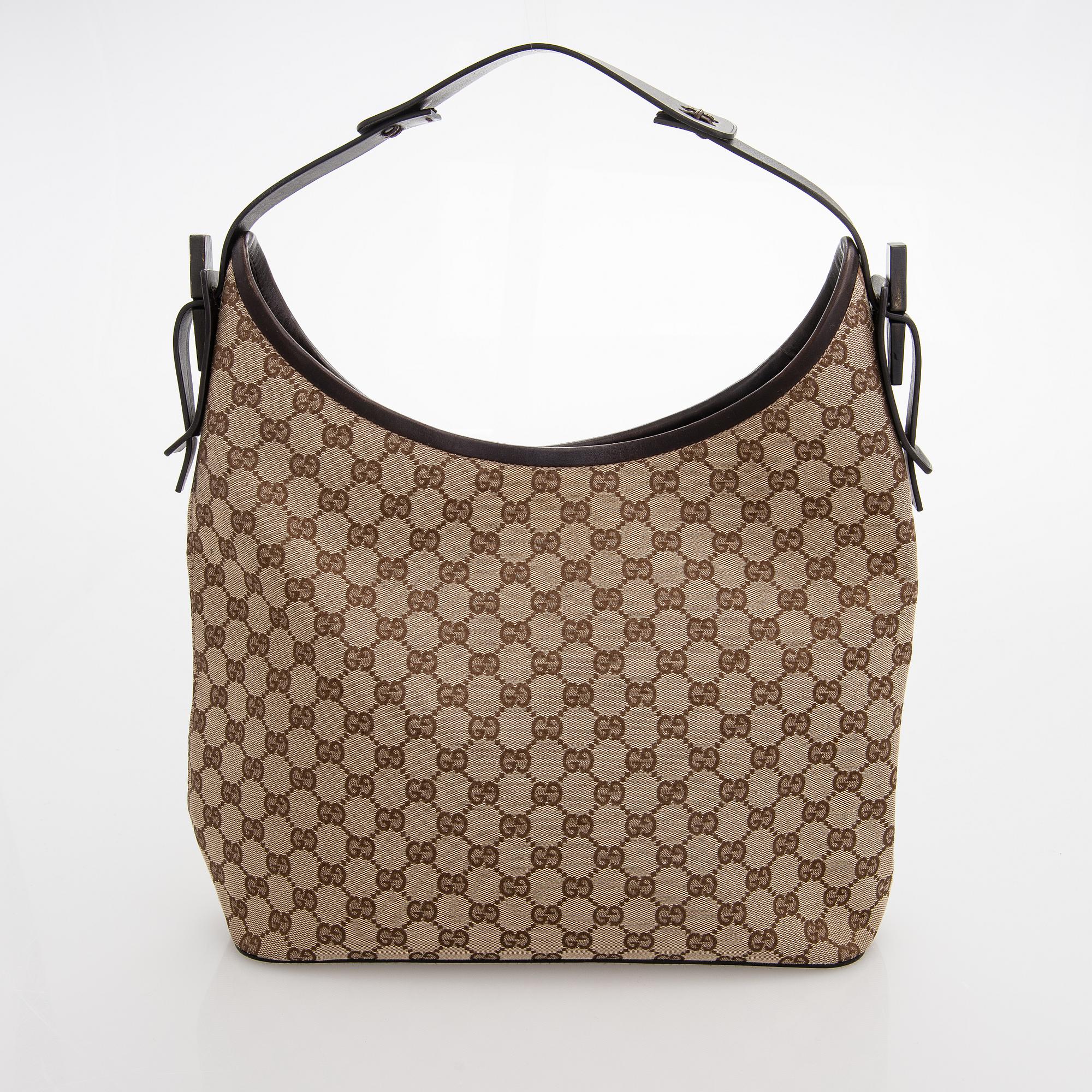 Gucci, "GG Monogram Canvas Hobo" väska.