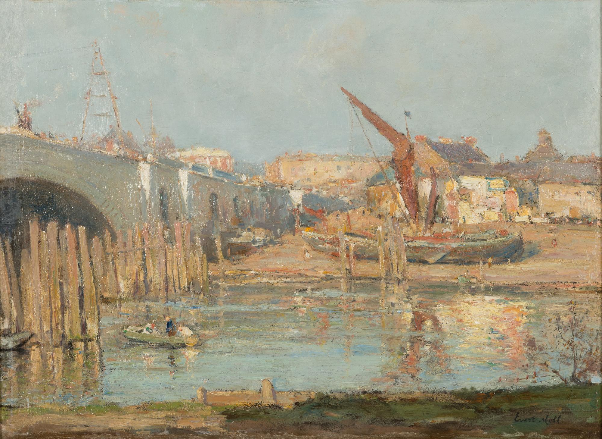 Evert Moll, oil on canvas, signed.