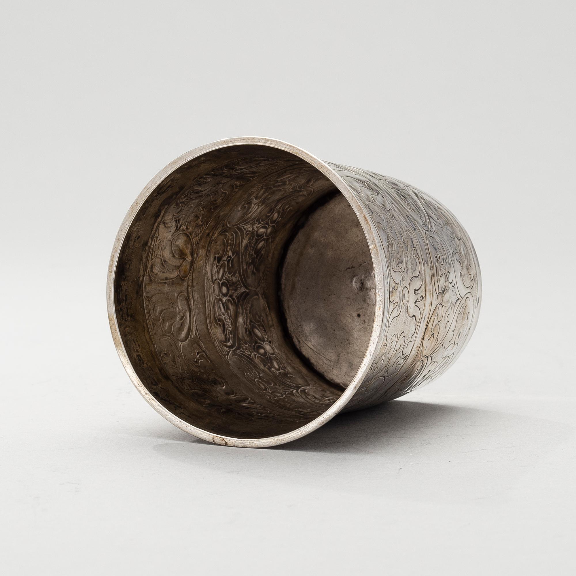 BÄGARE, silver Moskva 1740-tal, okänd mästare.