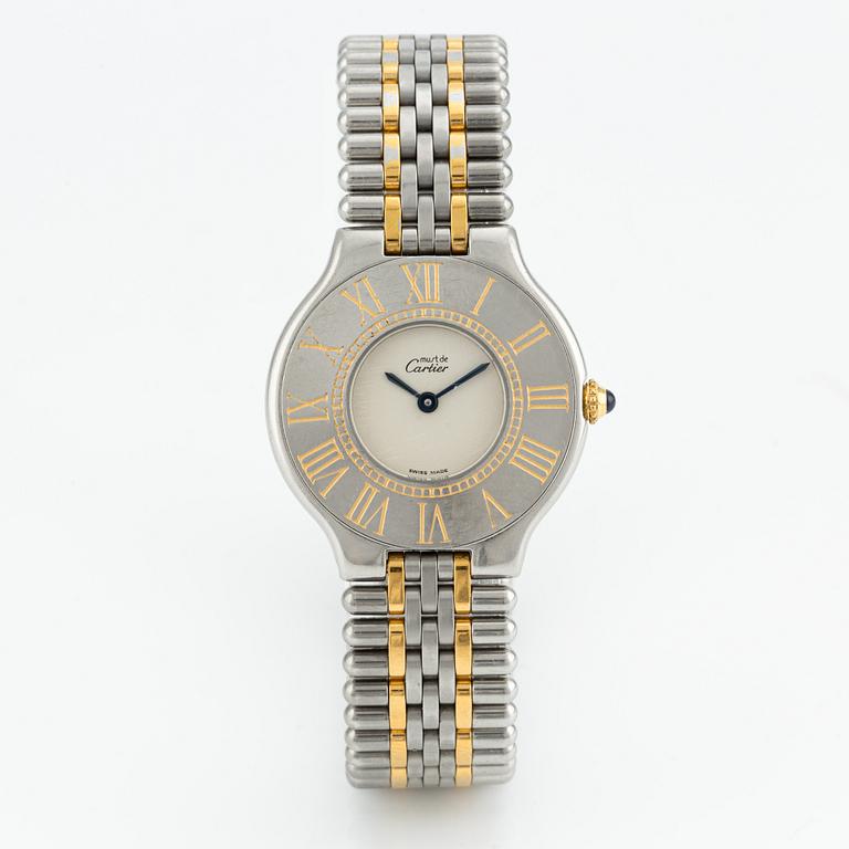 must de Cartier, Must 21, armbandsur, 31 mm.