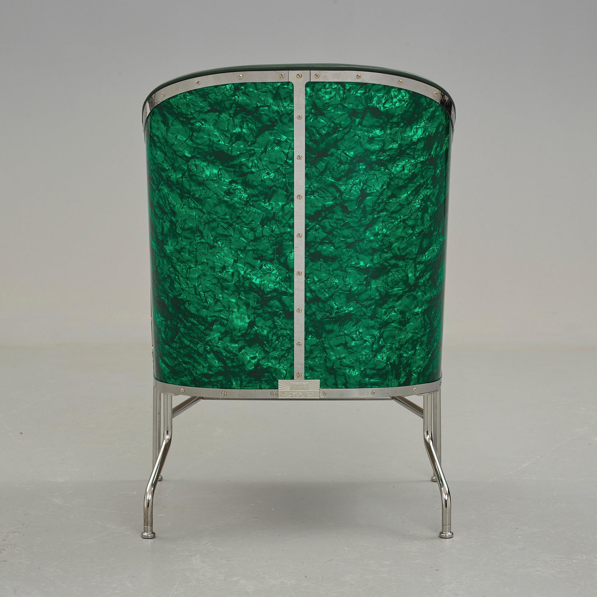 Mats Theselius, a "Star" easy chair for Källemo Sweden, 2009.