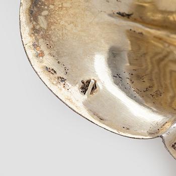 A gilded silver ladle, Paris, France after 1838, likely 19th century.