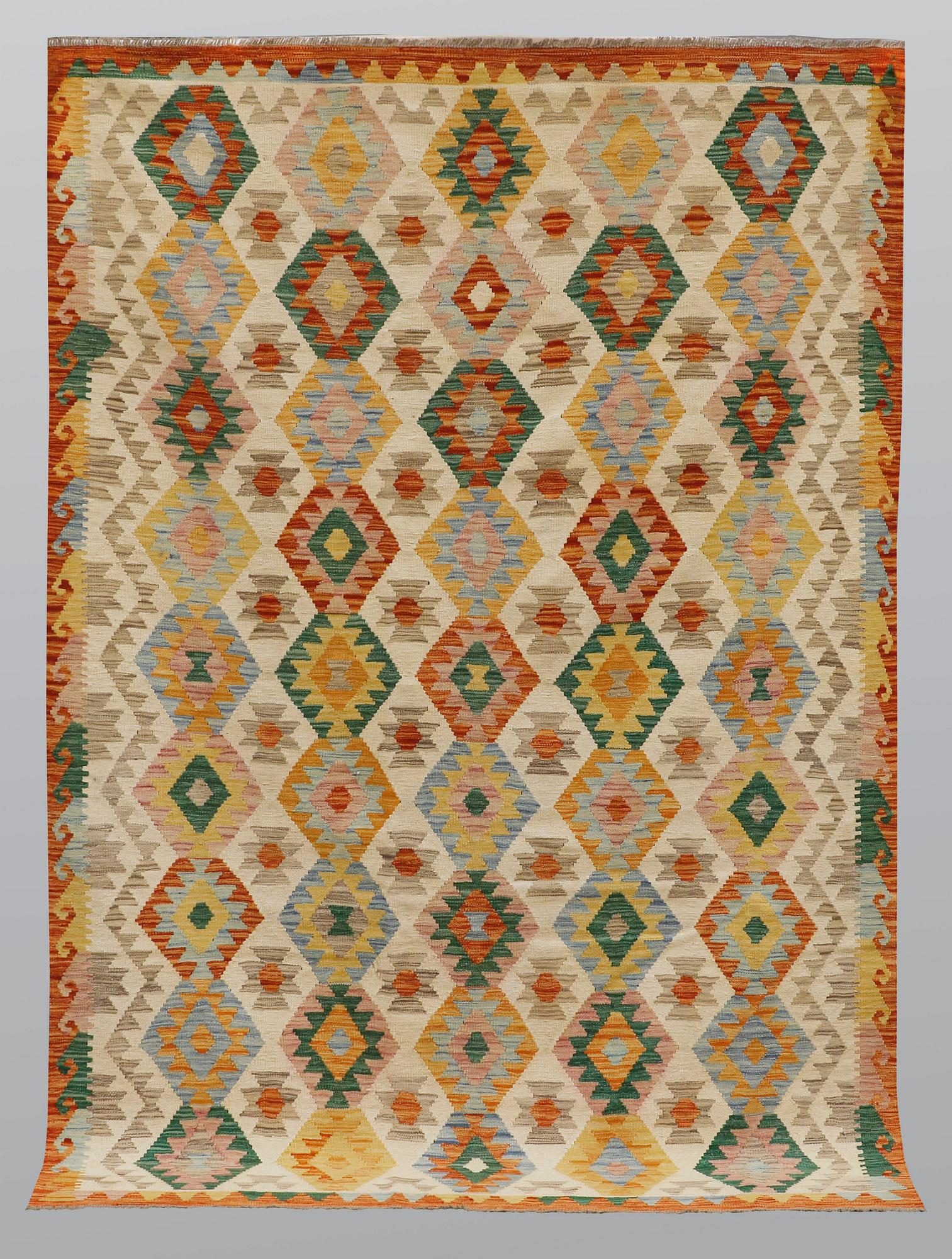 A carpet, kilim, ca 247 x 180 cm.