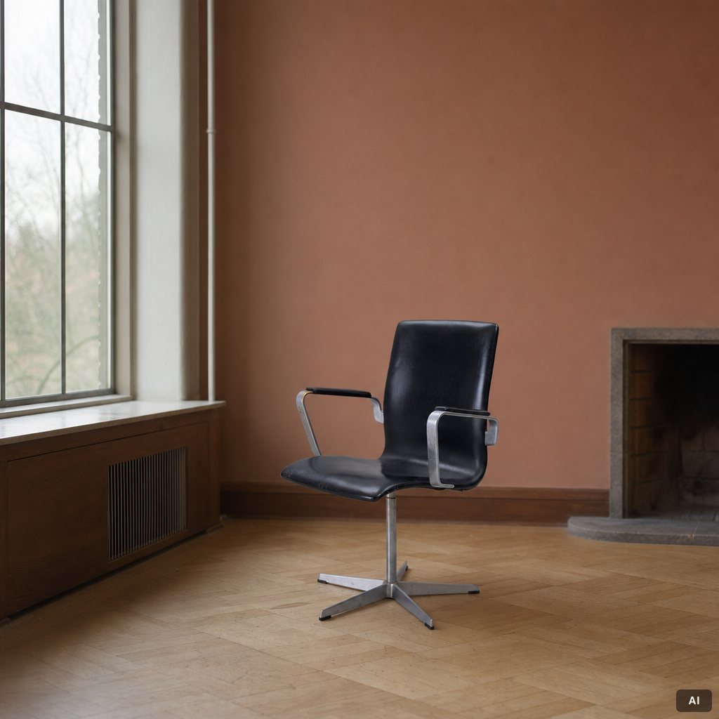 Arne Jacobsen, an 'Oxford' chair, Fritz Hansen, Denmark, 1969.