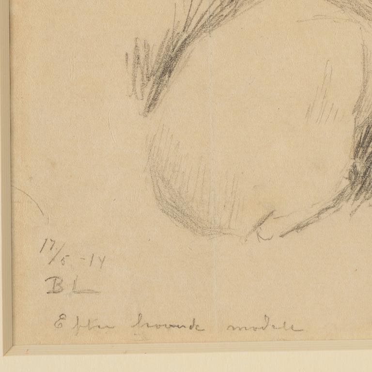 Bruno Liljefors, Studie av en hare.
