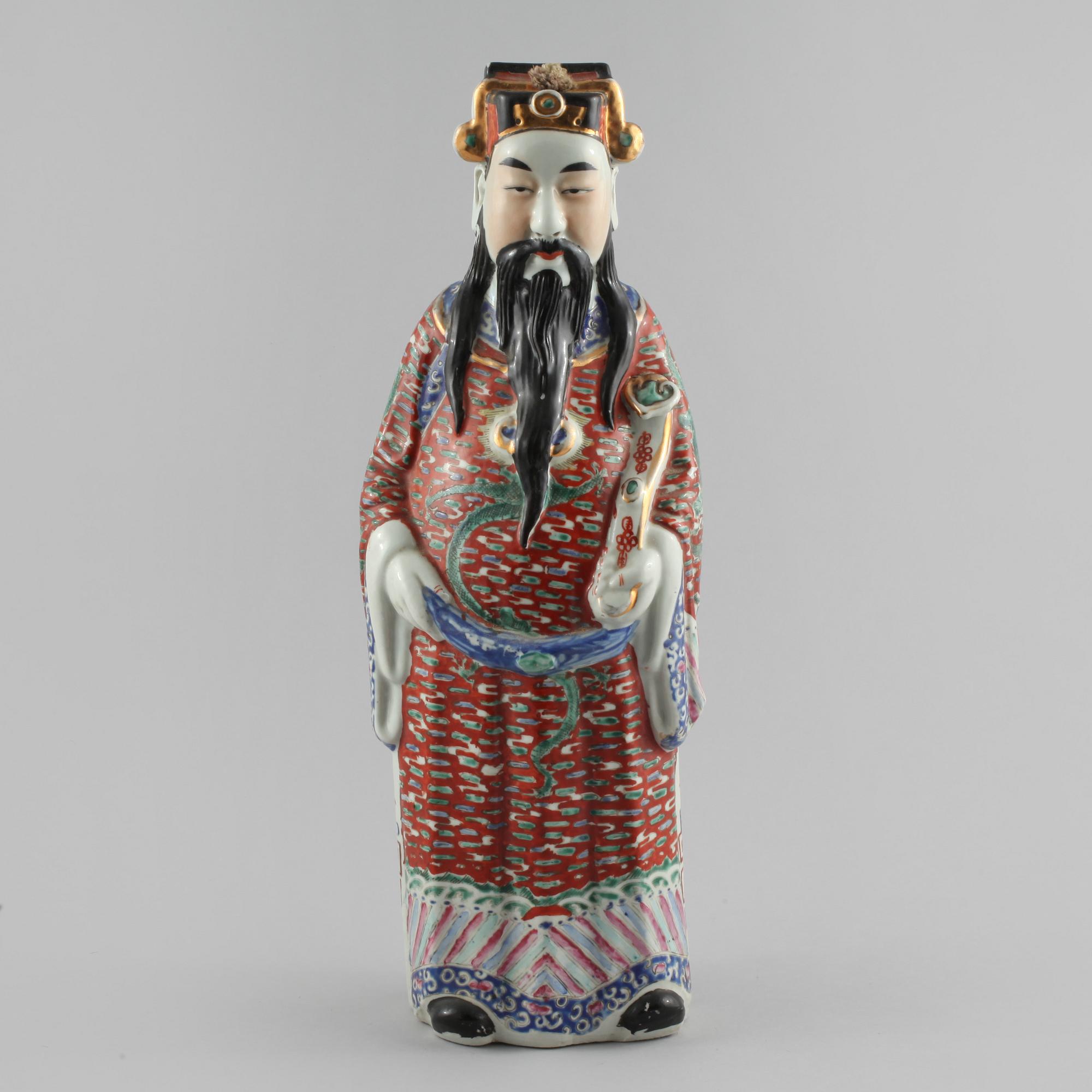 FIGURIN, porslin, Kina, omkring 1900-talets mitt.