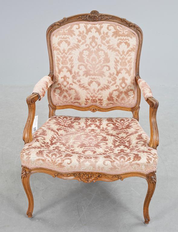 KARMSTOL, Louis XV-stil. Frankrike, omkring 1900.