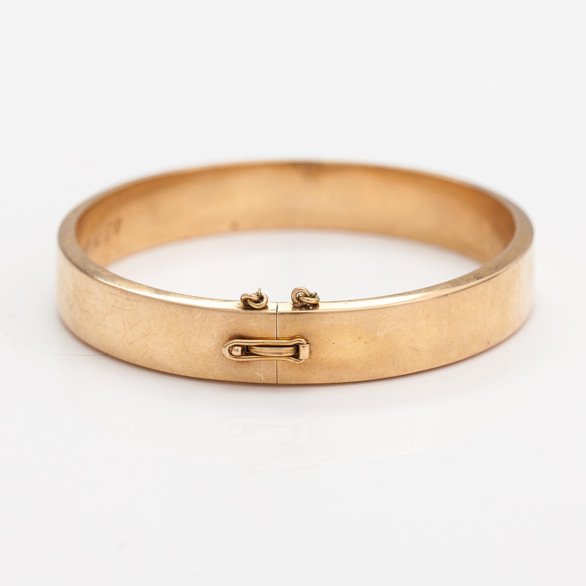 Rannekoru, 14k kultaa. Kultateollisuus, Turku 1950.