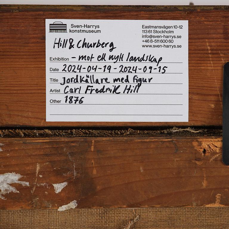 Carl Fredrik Hill, "Jordkällare med figur, Luc-sur-Mer".