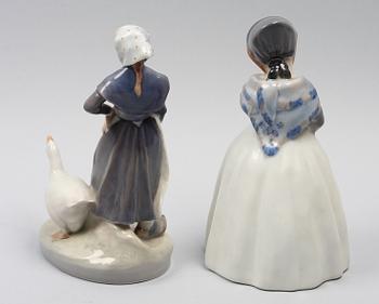 PARTI FIGURINER, 2 st, Royal Copenhagen.