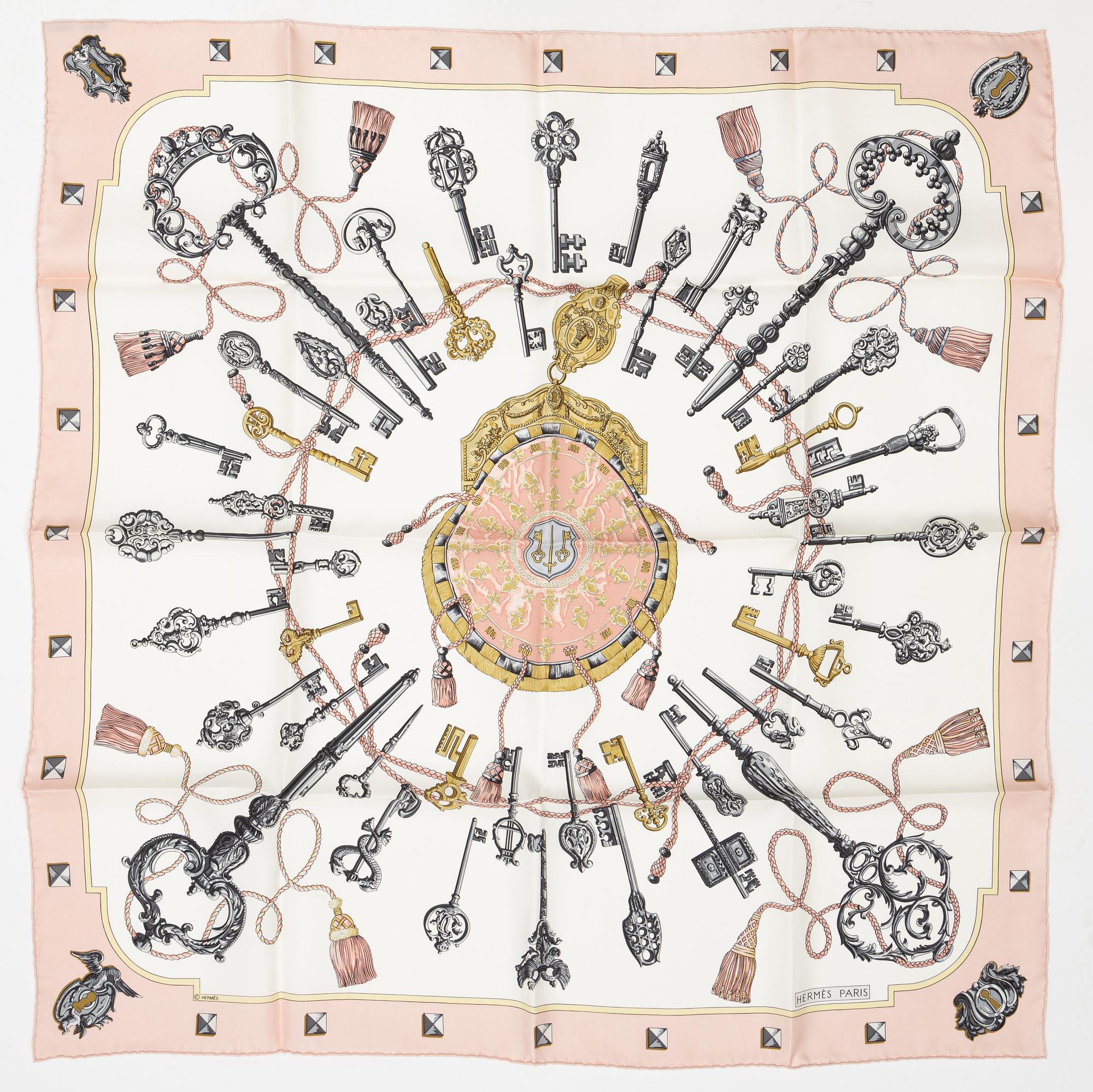 Hermès, scarf, "Les Clefs".