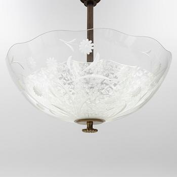 A ceiling lamp, Swedish Modern, second quarter of the 20th century.