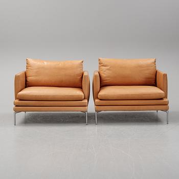 A pair of 'William' easy chairs by Damian Williamson for Zanotta. Designed  2010-15.