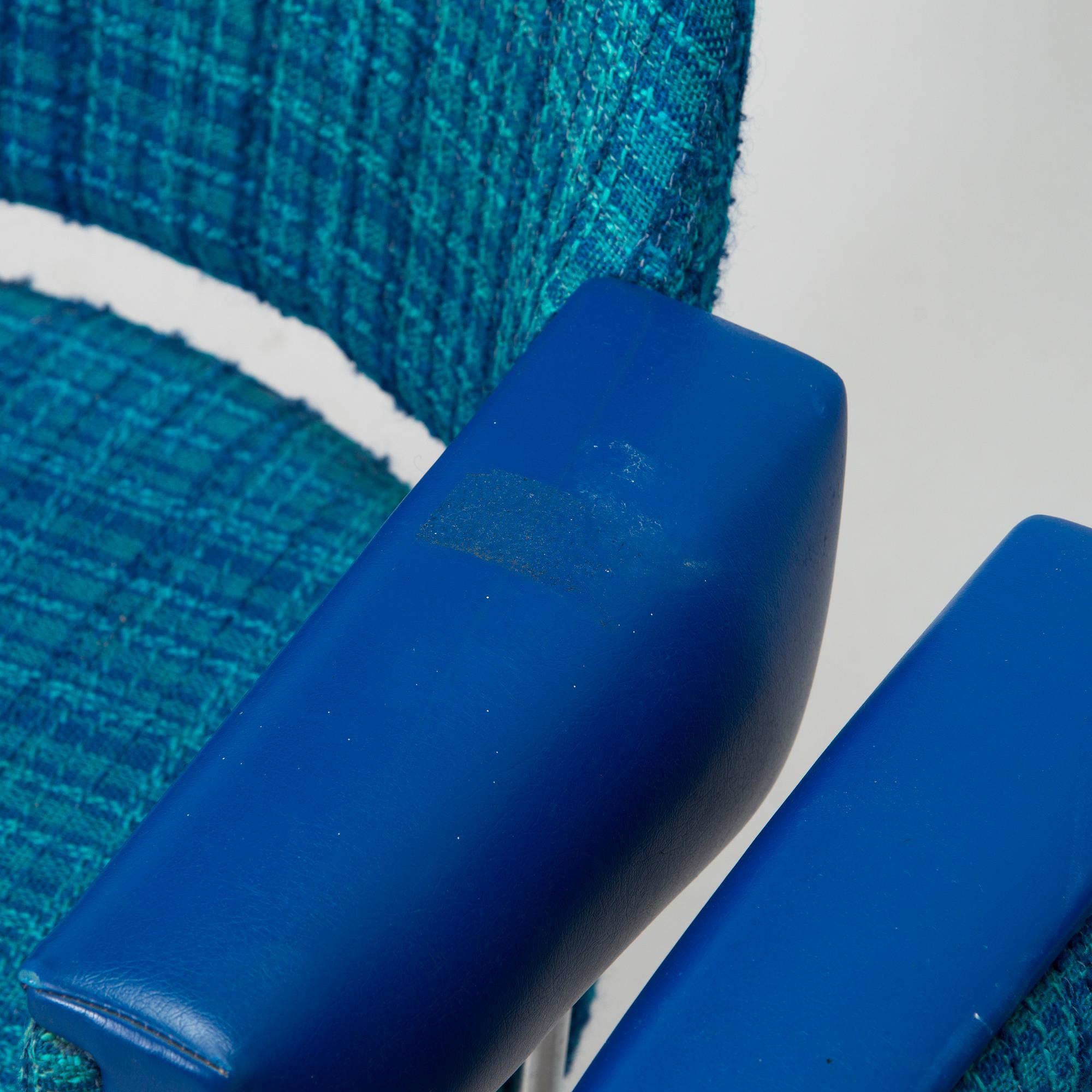 Nojatuoleja, 6 kpl, valmistaja Merva 1970-luku.