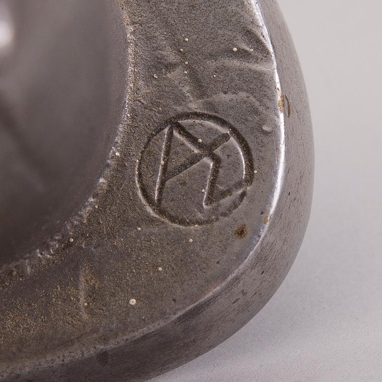 ALLAN EBELING, efter, skulpturer, 8 st, rostfritt stål, signerade i godset, precisionsgjuteriet Nyby bruk.