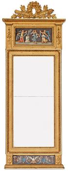 990. A late Gustavian mirror.