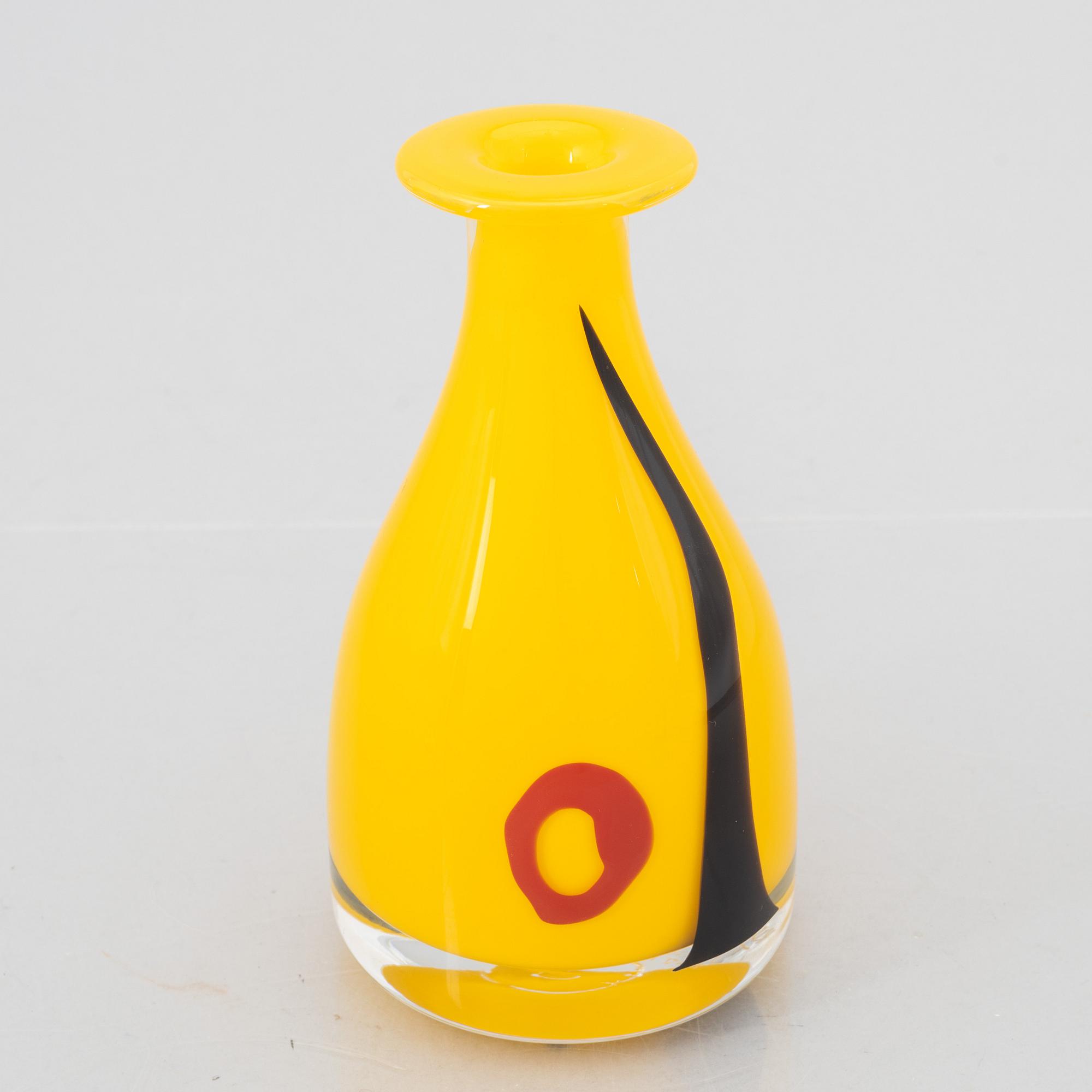 Klas-Göran Tinbäck, vas, glas, unikat, utförd i egen studio 1991.