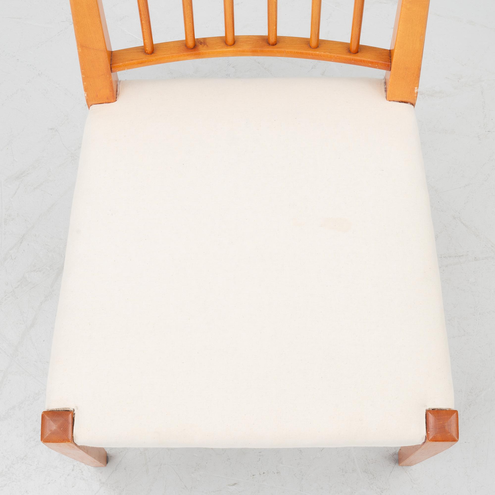 Josef Frank, eight model 970 chairs, Svenskt Tenn, Sweden.