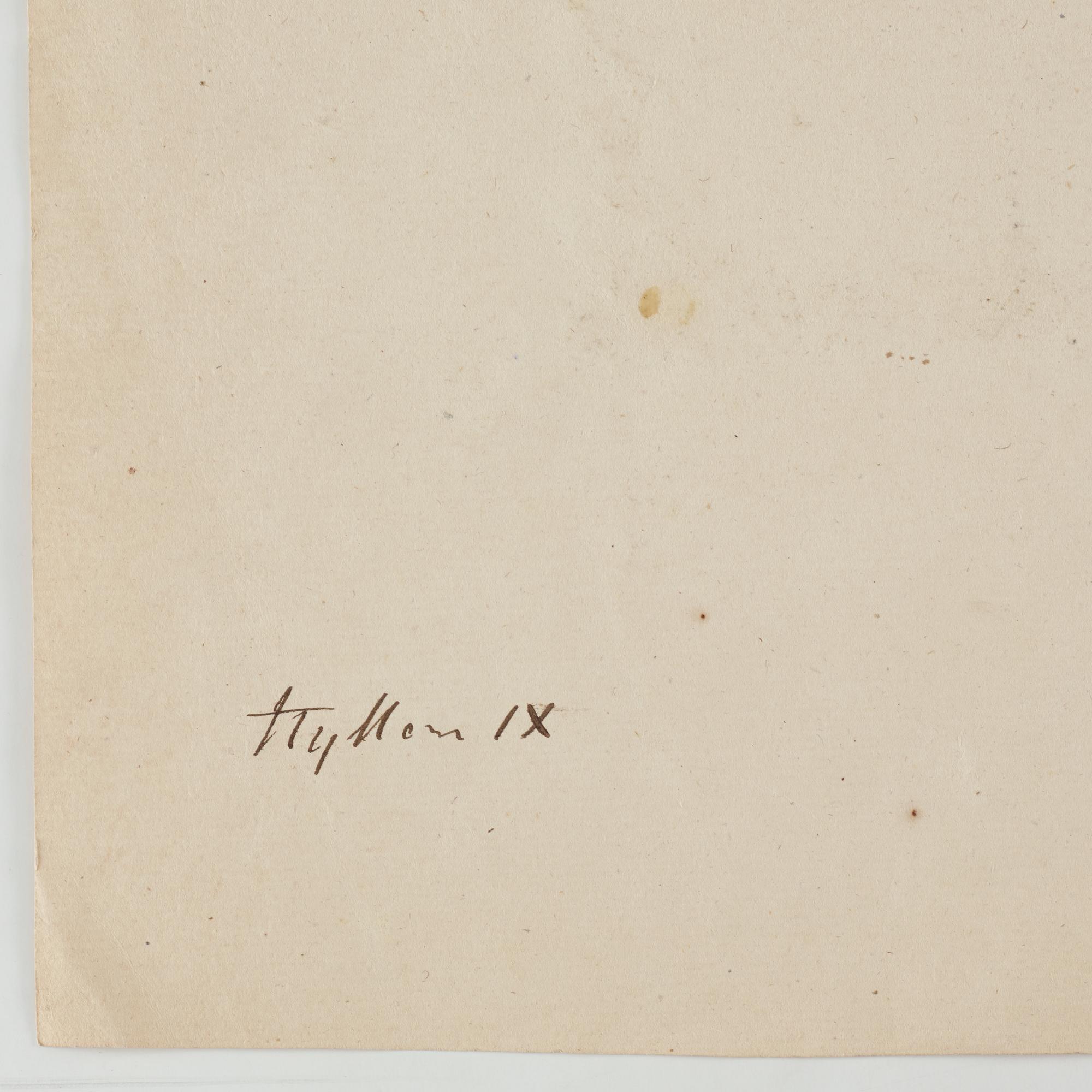 MARTEN DE VOS, hans krets. Osignerad. Bild 24 x 17,5 cm (Uppklistrad på papper 47,5 x 35 cm).