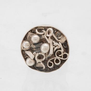 Berit Johansson, silver ring, 1960s.