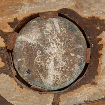 A late Gustavian mirror, beginning of the 19th century.