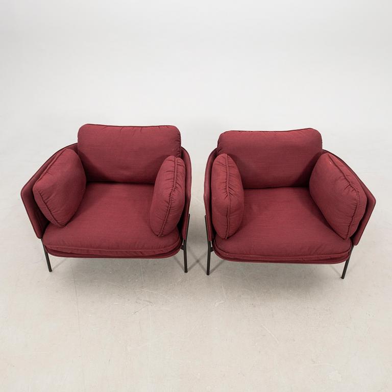 Luca Nichetto, a pair of "Cloud" armchairs for &tradition Denmark, 2020s.