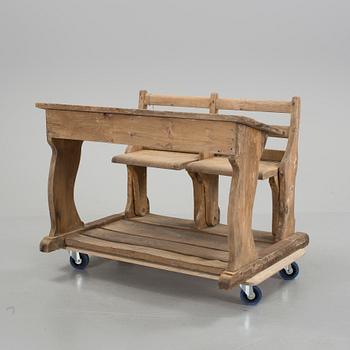 SKOLBÄNK, allmoge, sent 1800-tal.