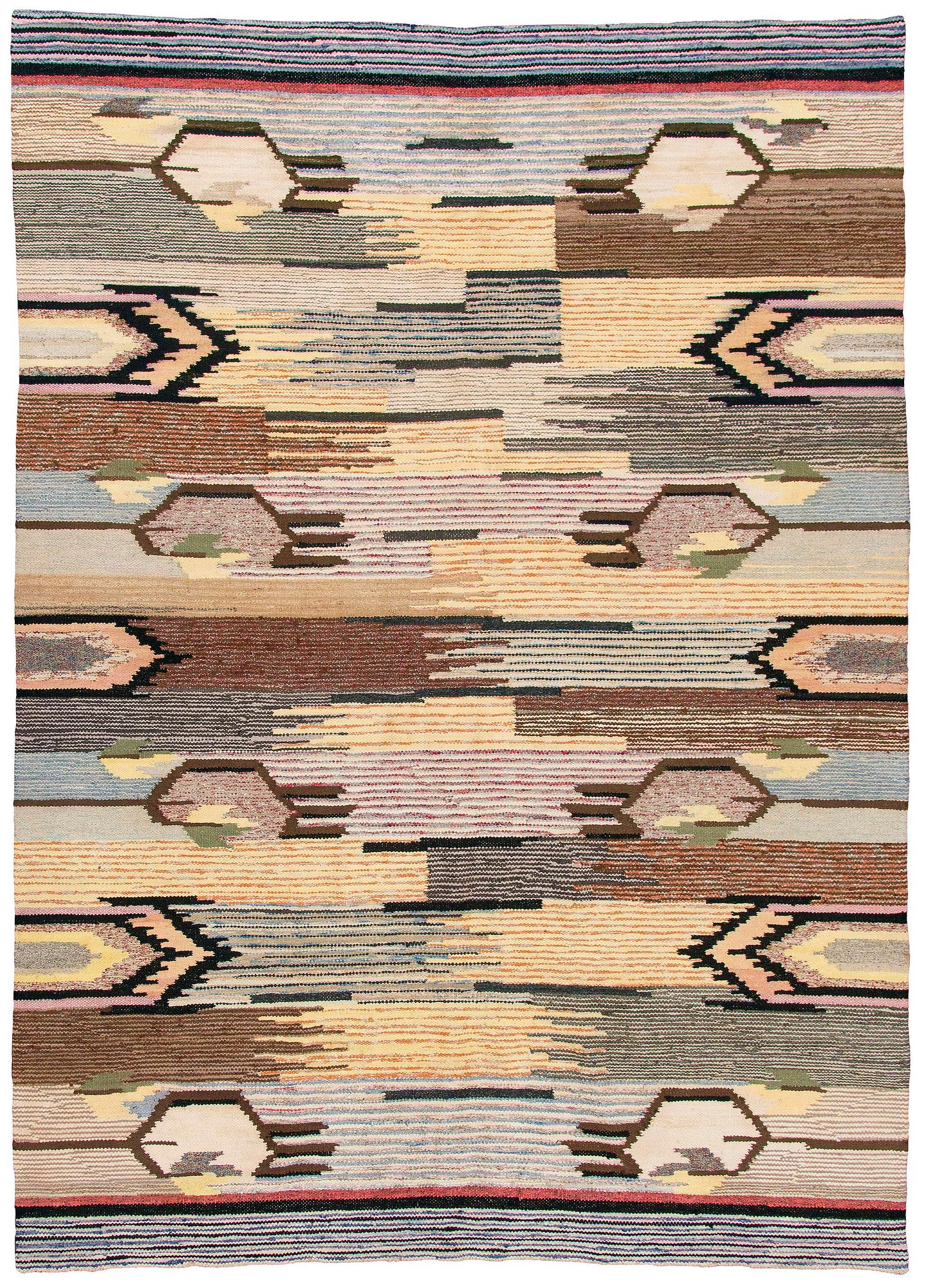 A 1930s finnish rag rug, Circa 245 x 330 cm.