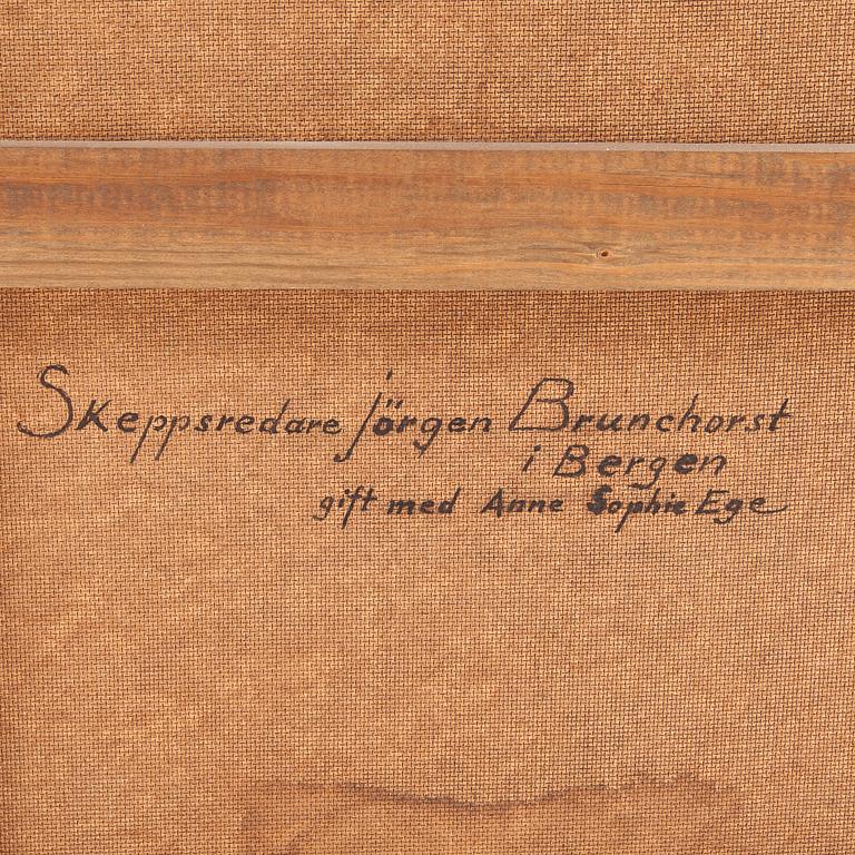 OKÄND KONSTNÄR, ett par porträtt, olja på duk, otydligt signerade, 1800-tal.