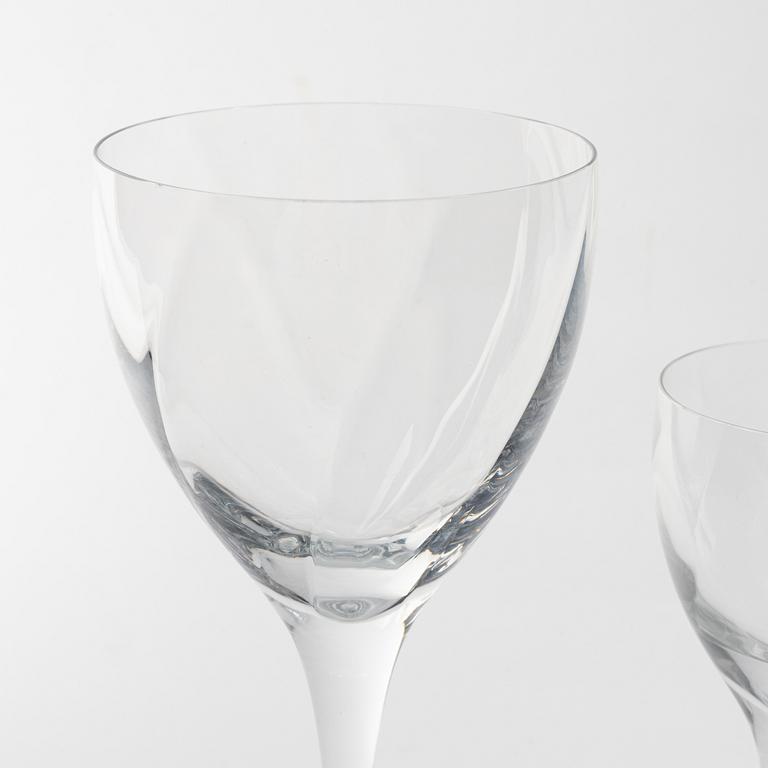 Bertil Vallien, 25 pieces of 'Chateau' glass, Kosta Boda, Sweden, and eight tumblers of different model.