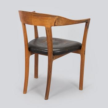 Ole Wanscher, A rosewood armchair, model J2883, cabinetmaker AJ Iversen, Denmark 1960s.