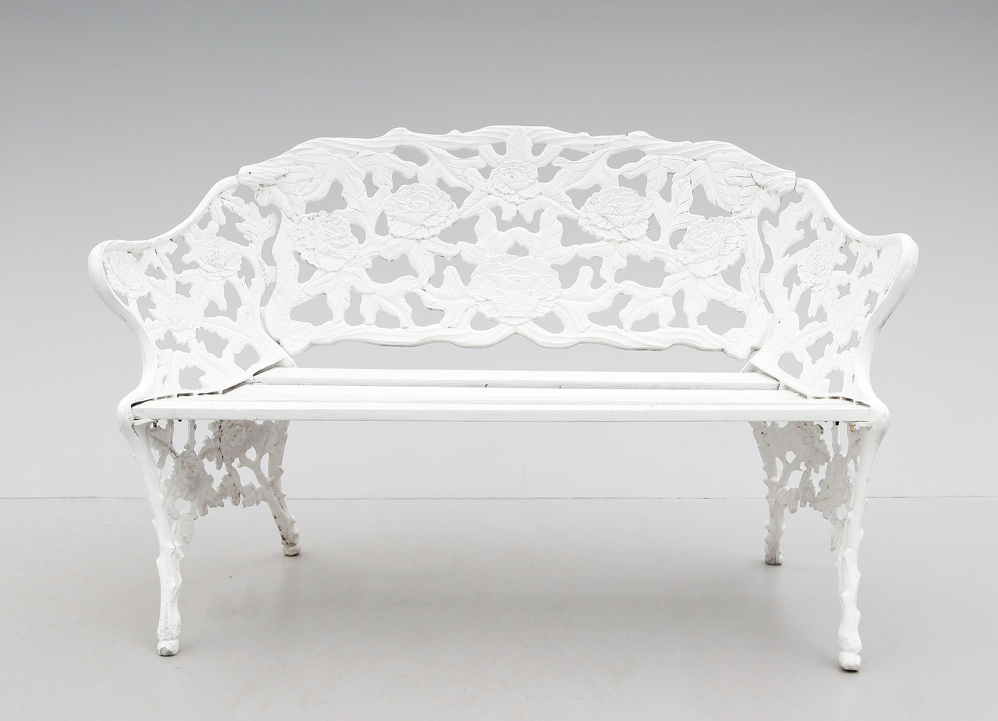 TRÄDGÅRDSSOFFA, aluminium, 1900-talets andra hälft.