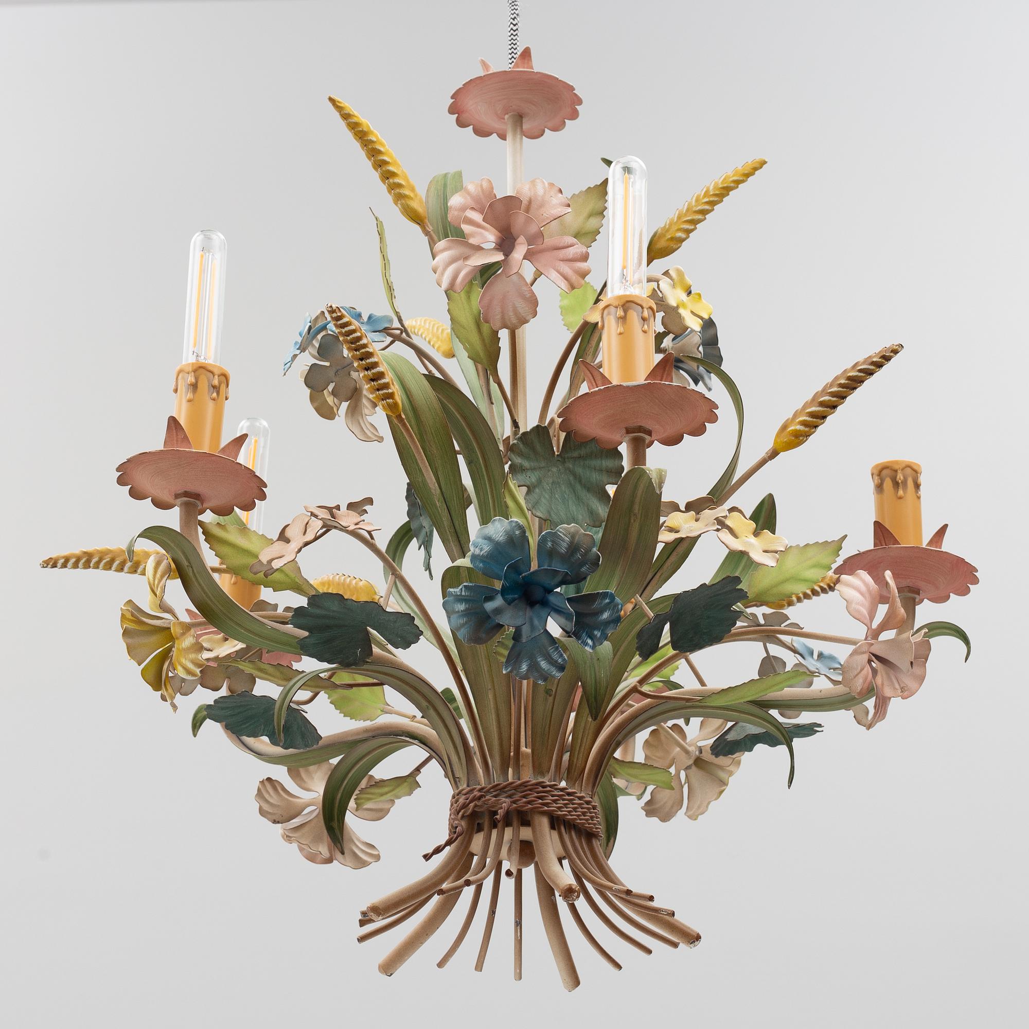 A ceiling lamp, Italy, late 20th century.