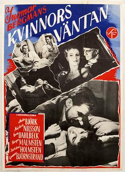 Film poster "The Waiting Women" Ingmar Bergman.