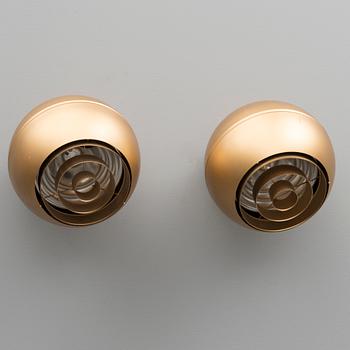 HEIKKI TURUNEN, VÄGGLAMPOR, 2 st, "130-040K", Stockmann Orno, 1960-tal.