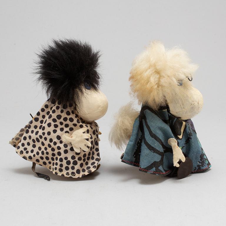 two moomin characters by Atelier Fauni in the 1950's-/60's.