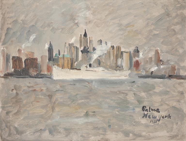 EINAR PALME, olja på pannå, signerad och daterad 1935.