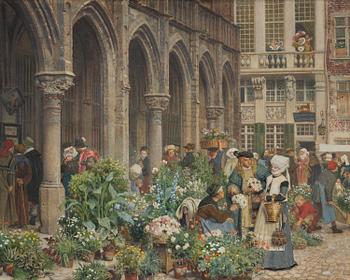 747. Georg von Rosen, "Blomstermarknad i Brabant 1500-talet".