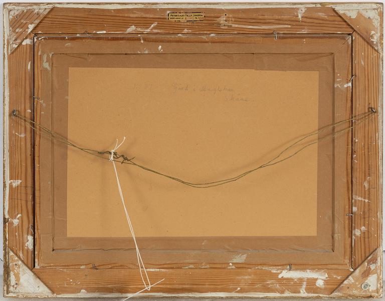 Oskar Bergman, "Gård Maglehem, Skåne".