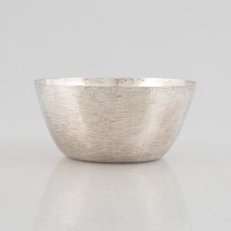 Tapio Wirkkala, a sterling silver bowl, Kultakeskus Oy, Hämeenlinna, Finland 1972.