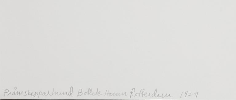 Peter de Ru, "Pråmskepparhund, Bottele hamn, Rotterdam, 1979".