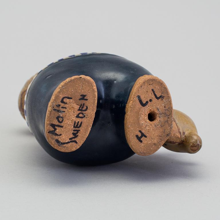 LISA LARSON, figurin i stengods, "Malin", Gustavsberg. I produktion 1962-1980.