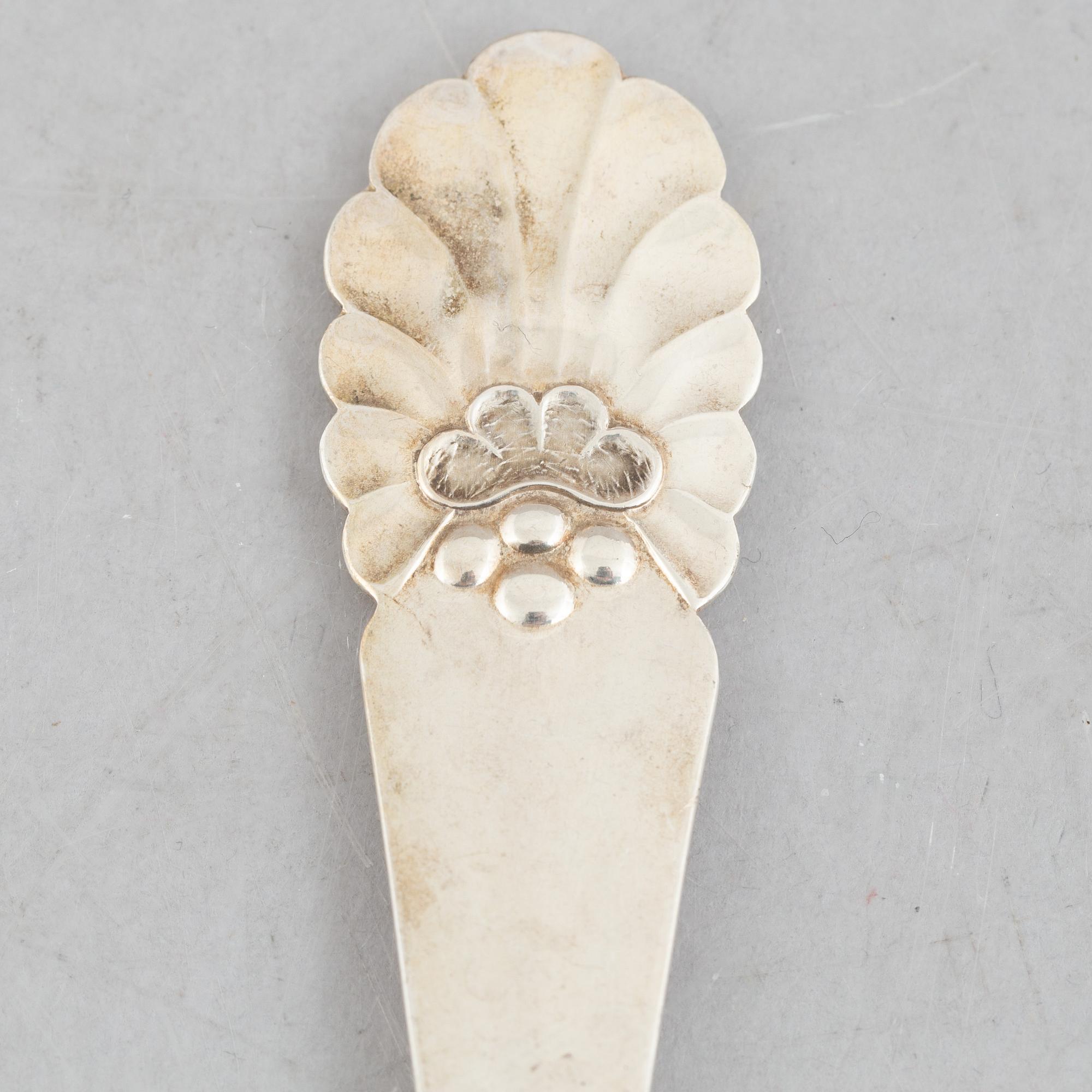 Cutlery service, 81 pieces, silver, model "Snäck" MGAB, Uppsala, second half of the 20th century.