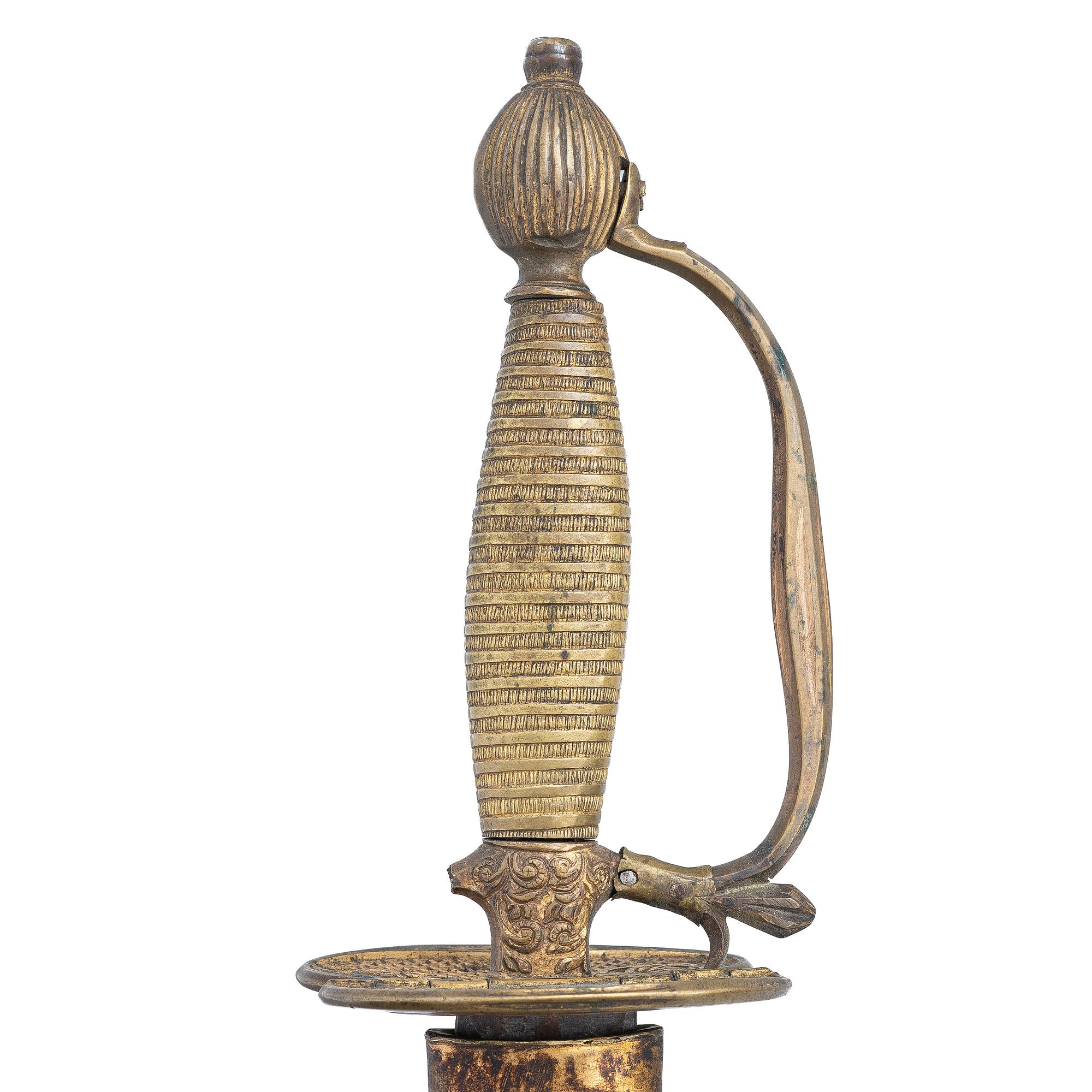 Sword, Sweden, for an infantry officer, early 19th century, with scabbard.