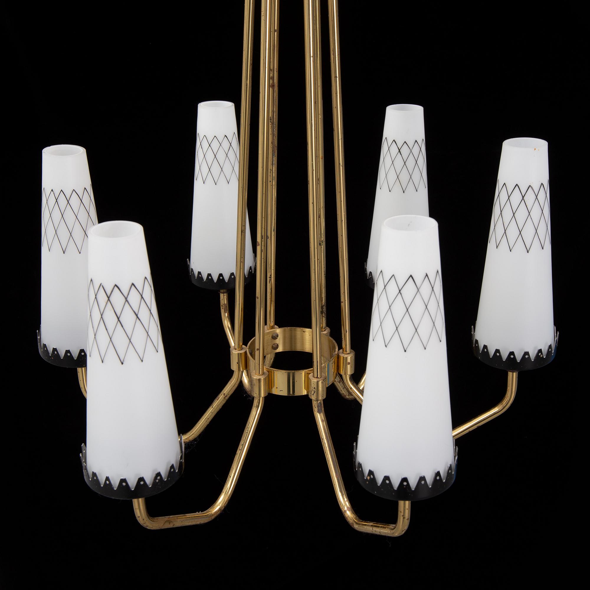 A 1950's ceiling light.