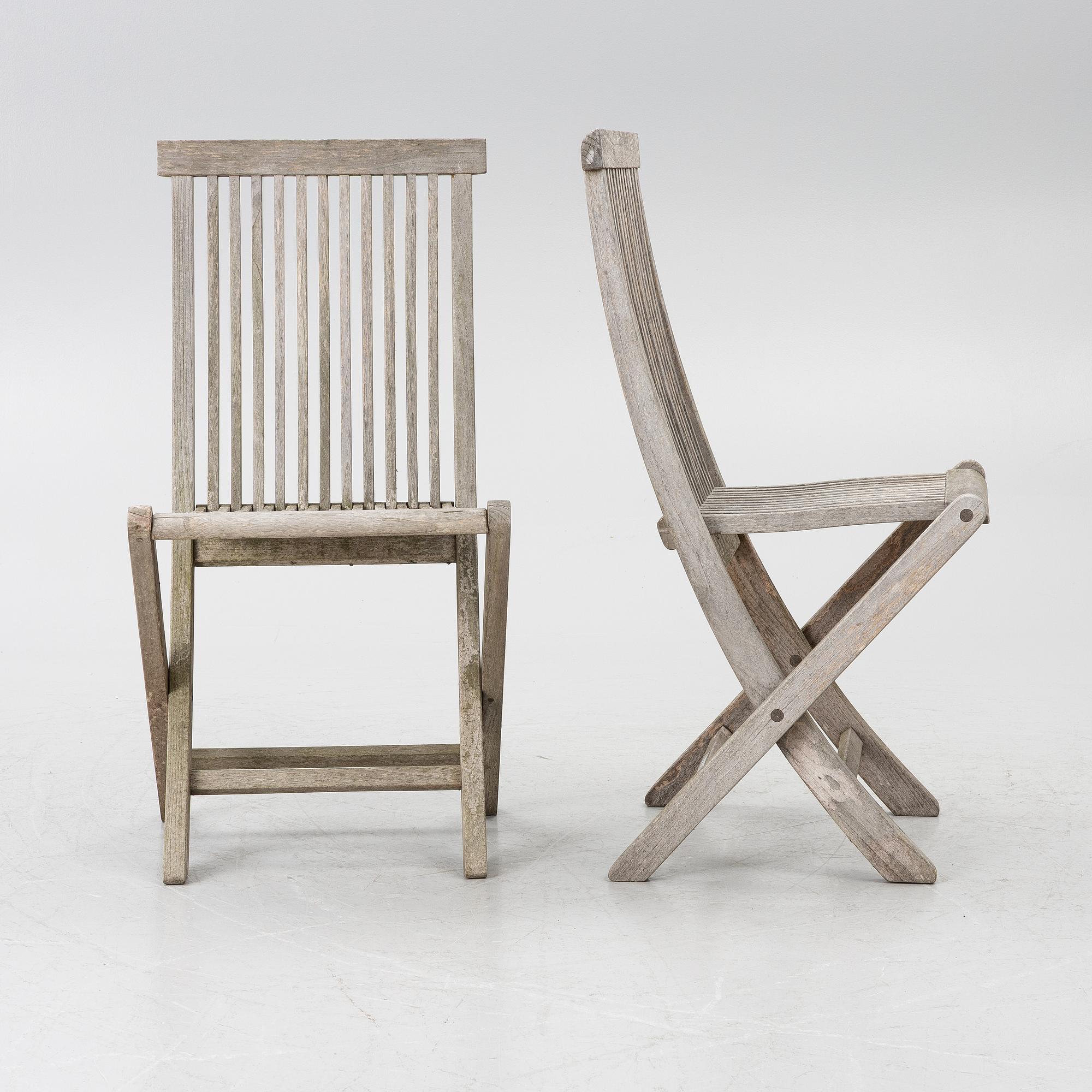Garden furniture, 5 pieces, Viken and Kargaarden respectively, latter half of the 20th century.