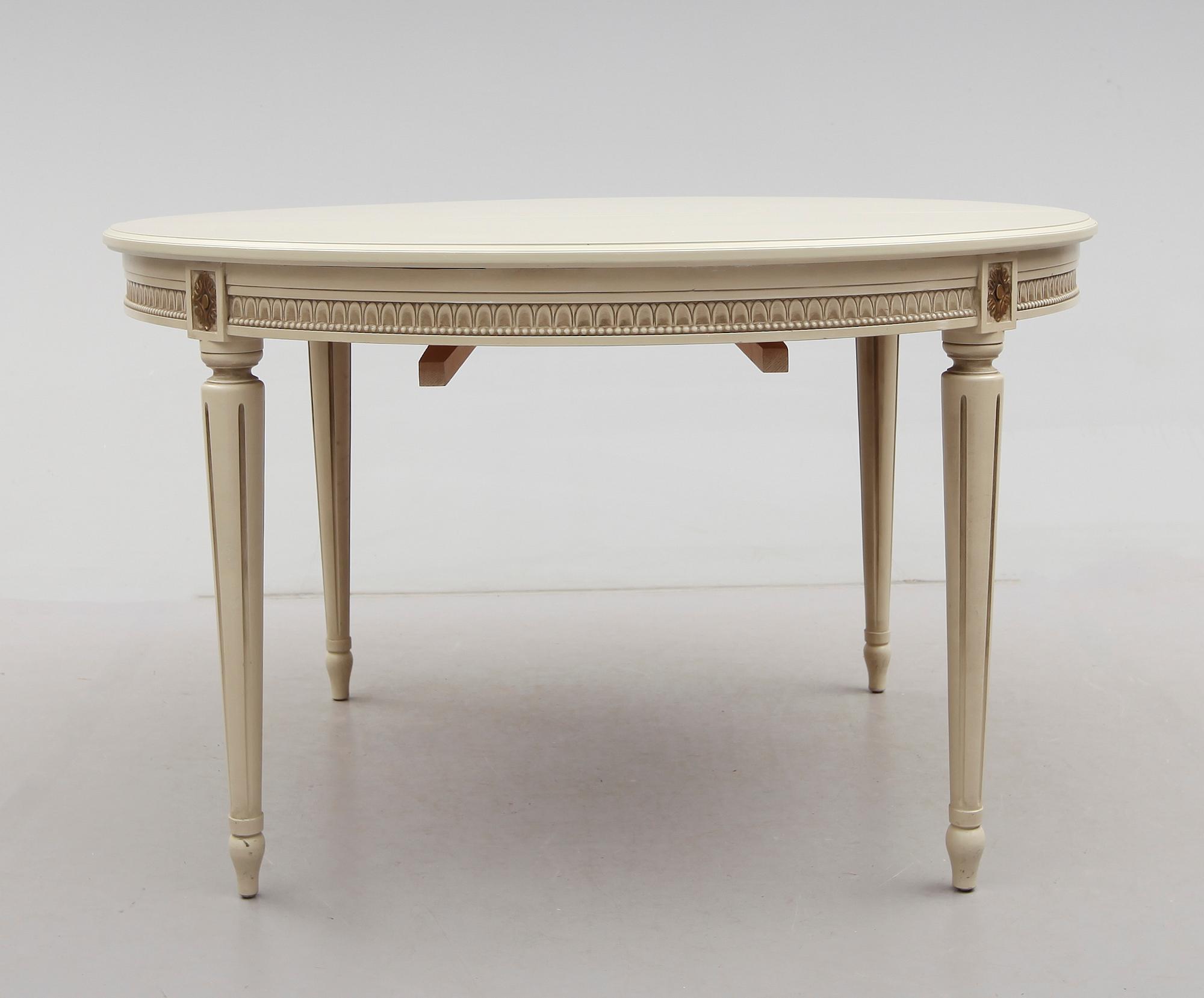 MATGRUPP, 7 delar, gustaviansk stil, 1900-talets andra hälft.