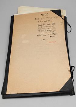 MAX GOLDSTEIN, dräktskisser, ca 100 st, delvis sign o dat.