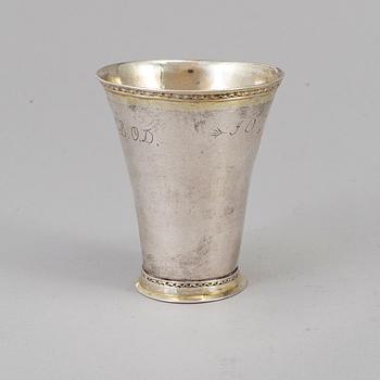 M Simons, bägare, silver, Piteå (1756-59).