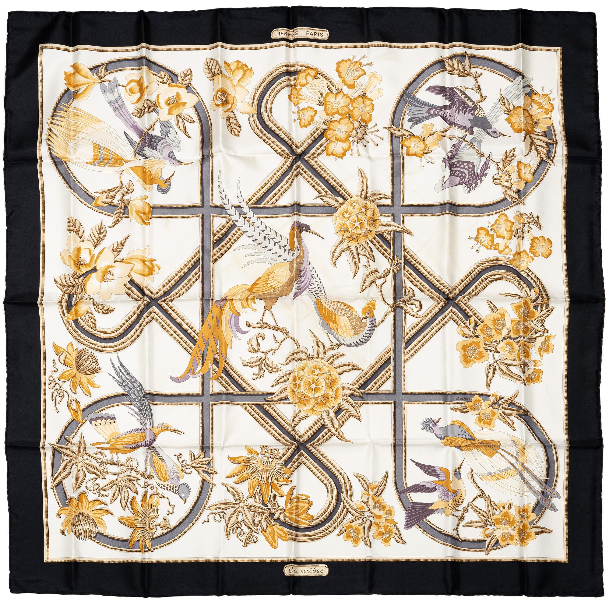 Hermès, scarf, “Caraïbes”.
